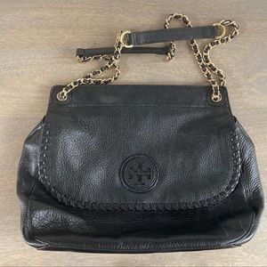 Tory Burch Handbag Black with Gold Hardware